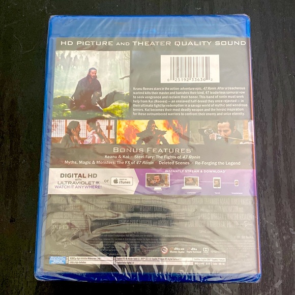 47 Ronin Blu-ray Keanu Reeves Sealed Copy - Picture 2 of 2